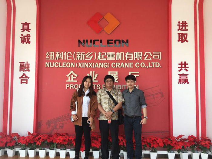 Welcome Indonesia Client Visit Our Nucleon Crane Plant