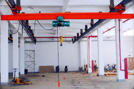 LXB type explosion proof electric single girder suspension crane